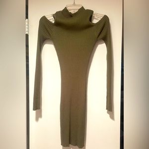 Planet Gold Sweater Ribbed Dress